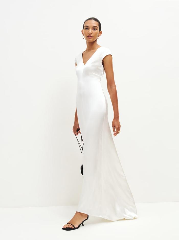 Reformation Genna Silk Dress