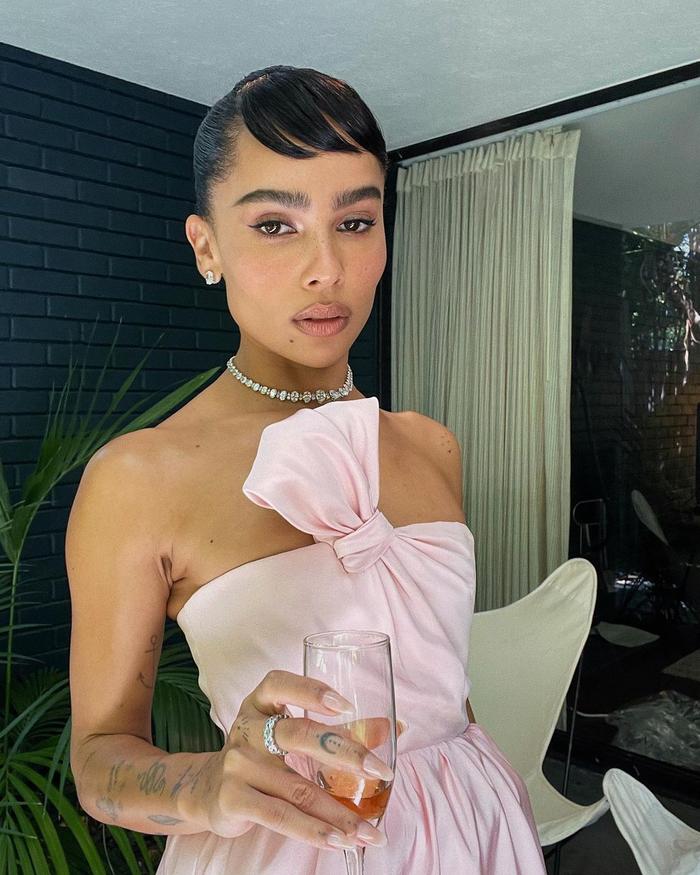 natural party makeup: Zoe Kravitz natural makeup