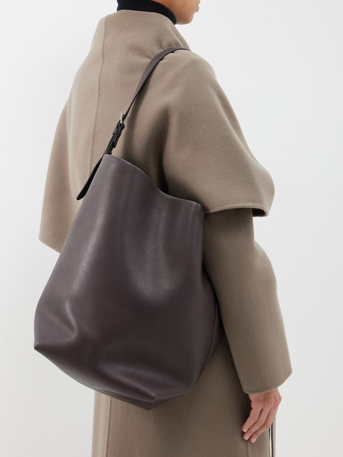 The Row Park Large Leather Tote Bag