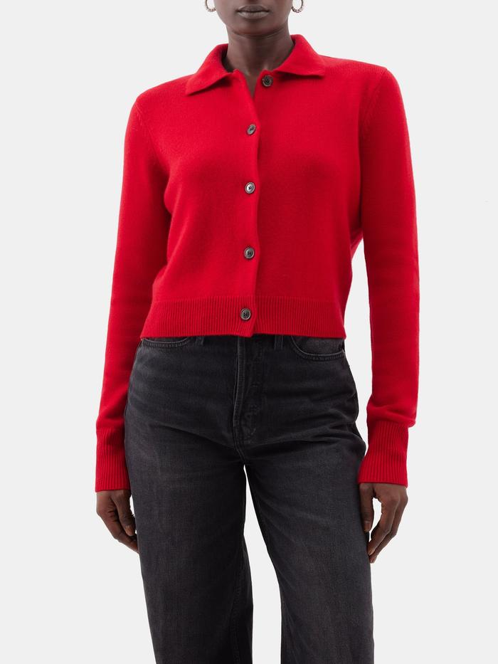 Frame Shrunken Cashmere Cardigan