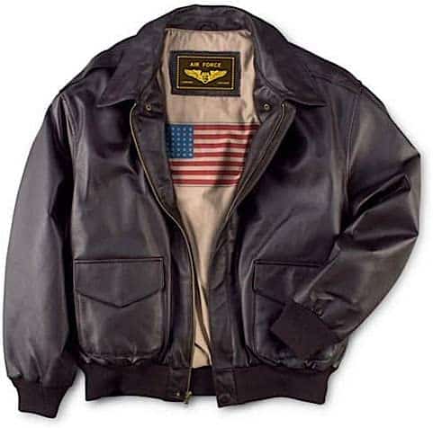 Landing Air Force Flight Bomber Leather Jacket