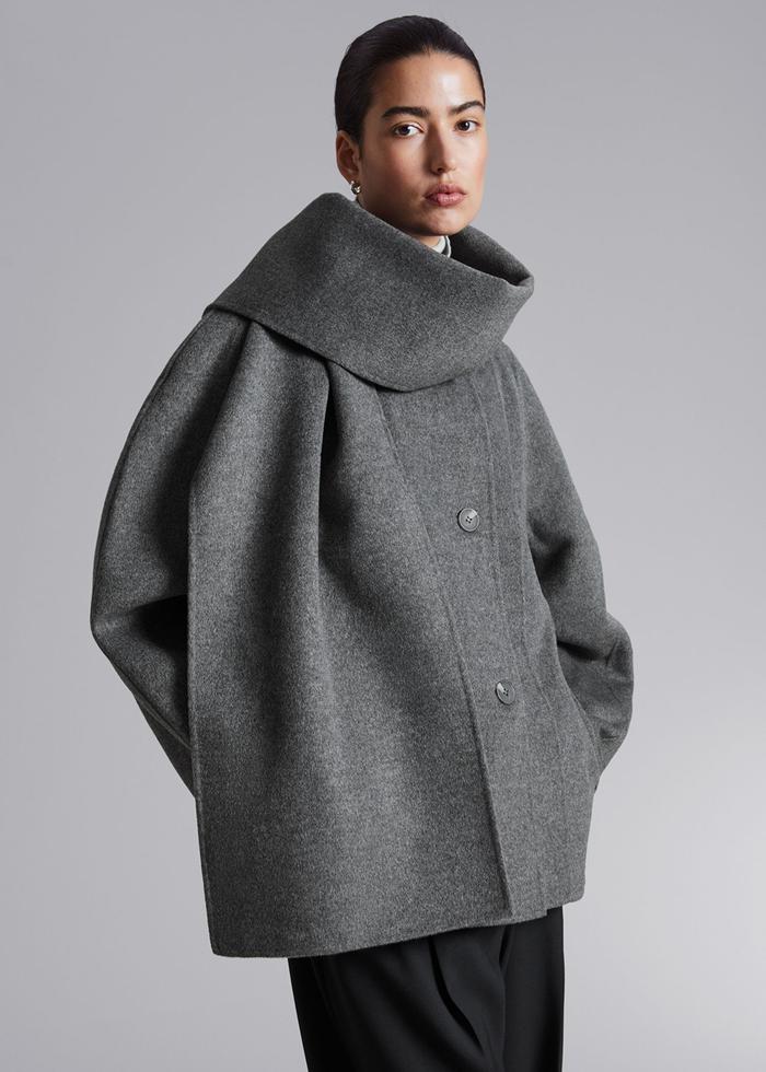 & Other Stories Wool Scarf Jacket