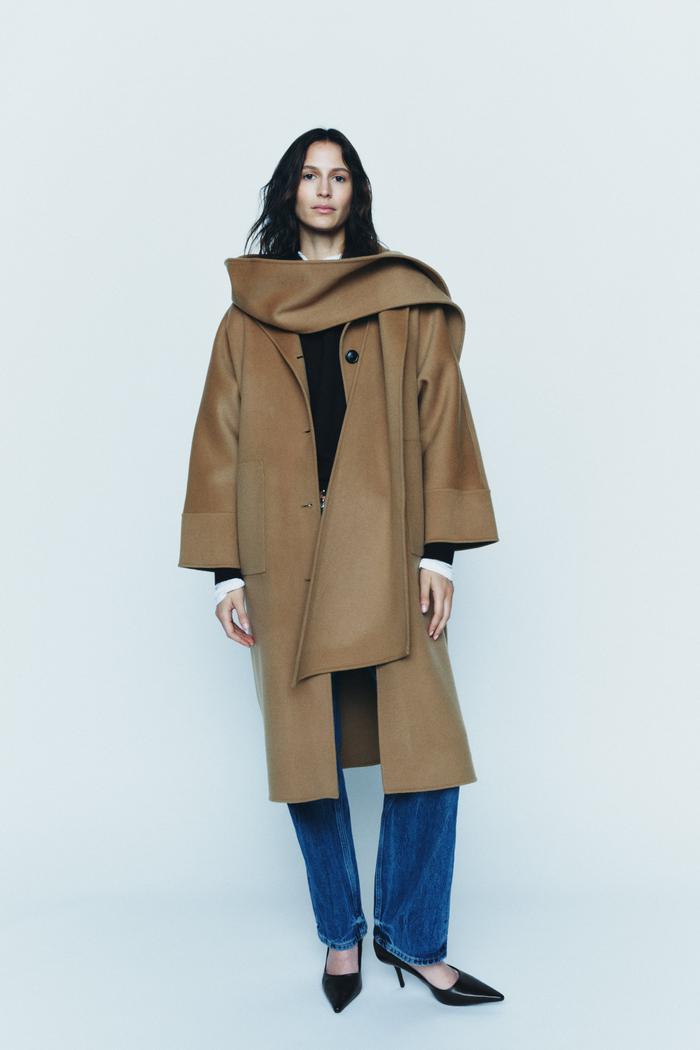 Zara ZW Collection Double-Faced Wool Coat