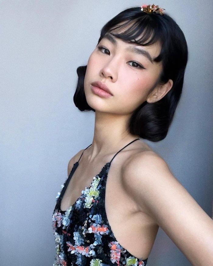 natural party makeup: HoYeon Hung natural makeup