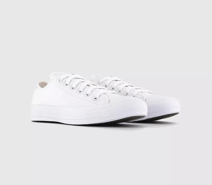 Converse All Star Low Trainers White Mono