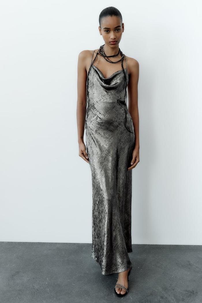 Zara Satin Camisole Dress