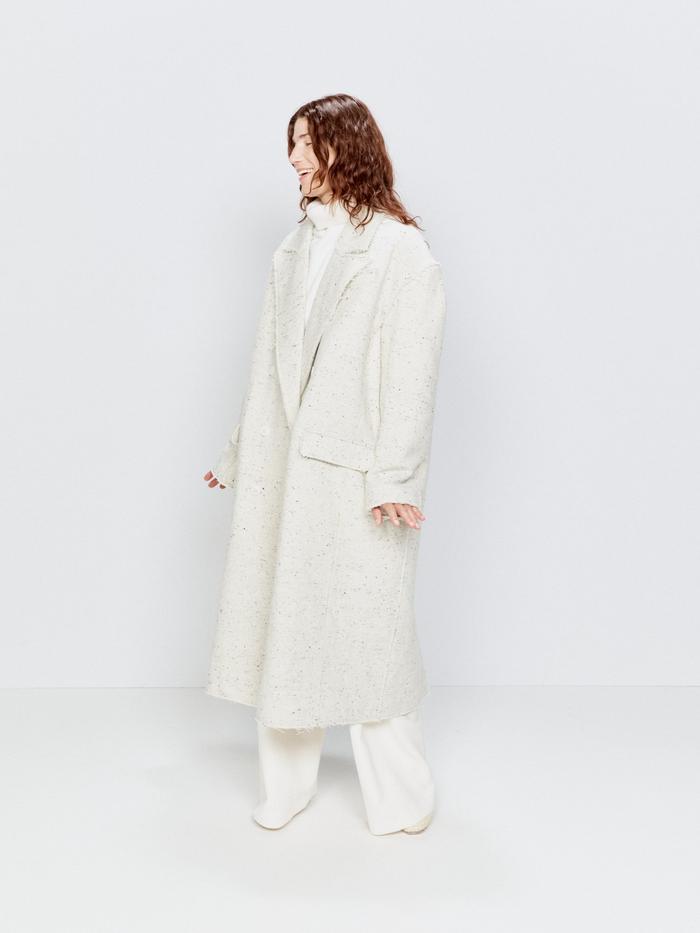Raey Raw-Edge Double Breasted Wool Coat