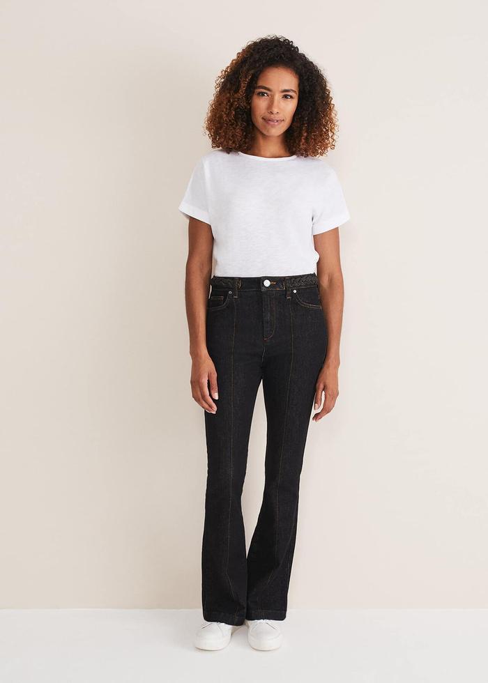 Phase Eight Ayca Topstitch Bootcut Jeans