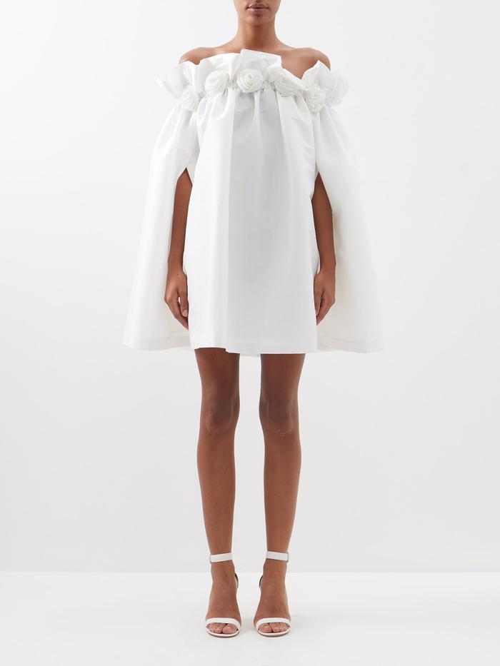 Bernadette Tilly Off-The-Shoulder Taffeta Mini Dress