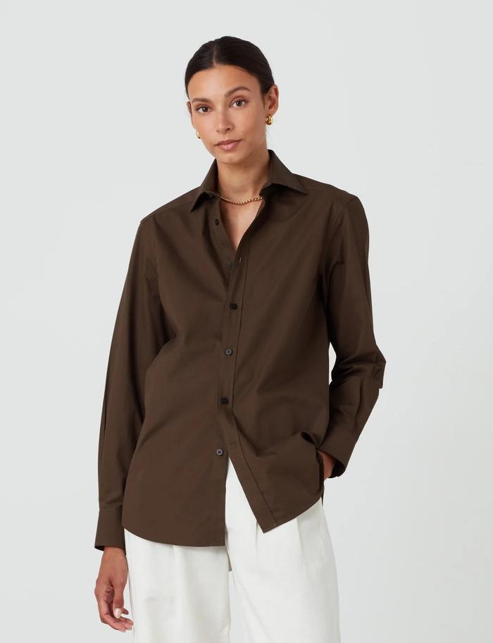 With Nothing Underneath The Boyfriend: Fine Poplin