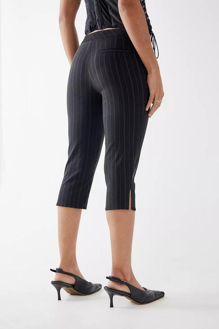Urban Outfitters Light Before Dark Kitti Tailored Pinstripe Capri Pants
