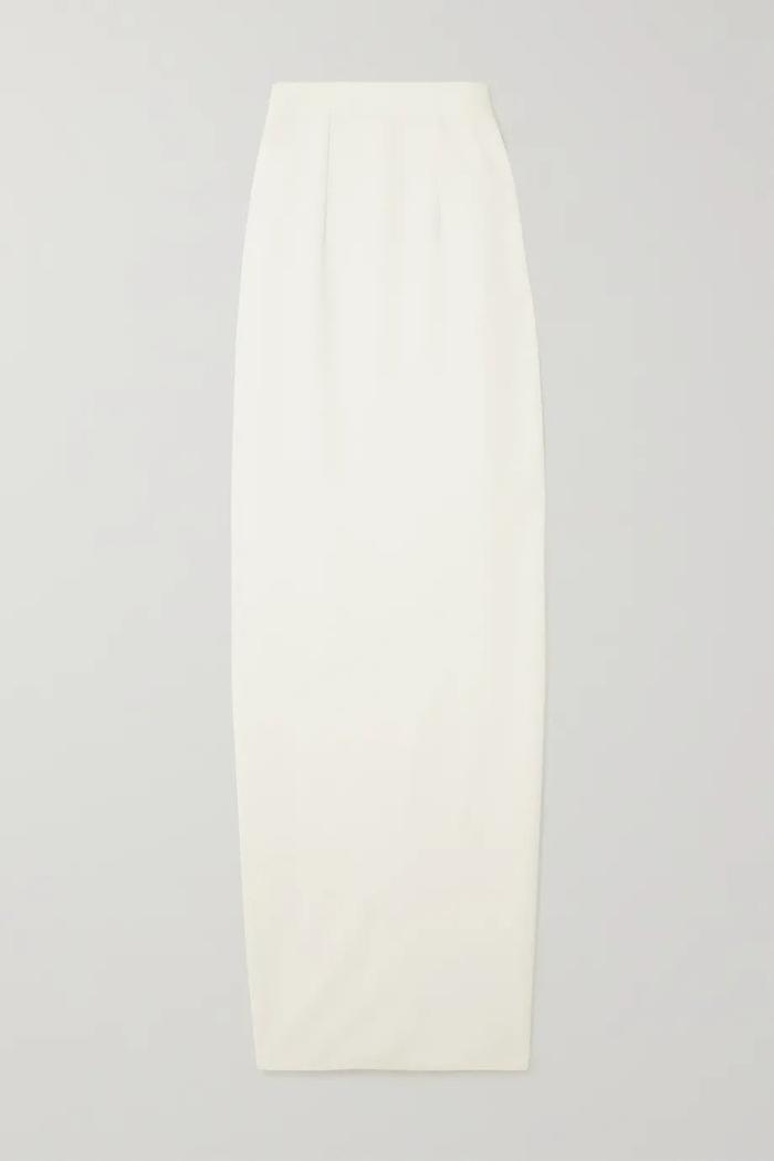 Stretch-Crepe Maxi Skirt