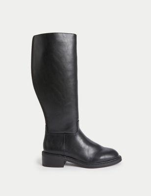 M&S Collection Riding Flat Knee High Boots